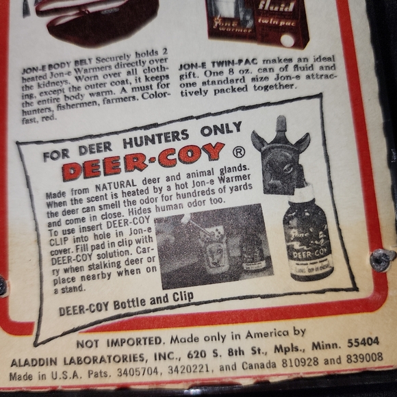 VinTaGe JON.E HANDWARMER STEEL NEW HUNTING - Picture 5 of 12